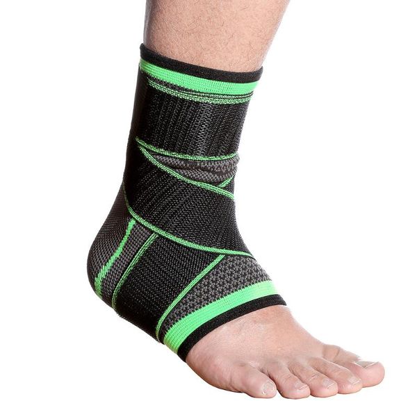 

ankle support brace elastic nylon strap badminton basketball football taekwondo sports fitness heel protector, Blue;black
