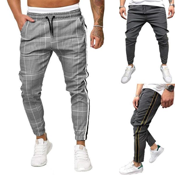 

mens man jogging pants outdoor sports fitness casual us size trousers men's, Black