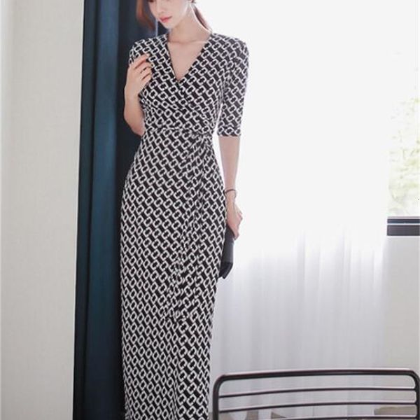 

spring and summer korean temperament v-neck slim lace-up retro, Black;gray