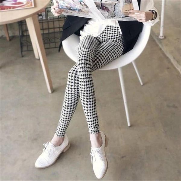 

women's leggings fashion legging digital slim black white stripes pants floral printed women casual sportswear