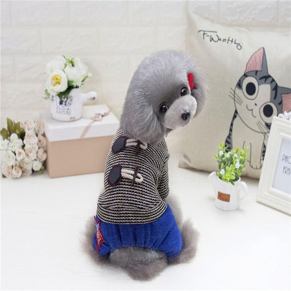 

dog jumpsuits winter rompers pet autumn fall warm clothes 2021 style apparel