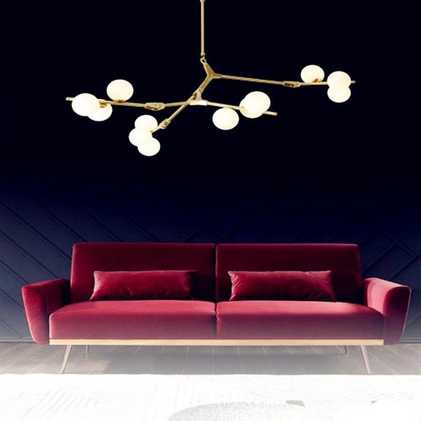 

chandeliers modern led chandelier glass ball lamp nordic simplicity design light luxury indoor lighting foyer