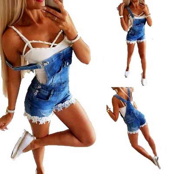

women's jumpsuits & rompers macacão feminino curto em jeans, macacão com costura floral e bainha plus size ivii, Black;white