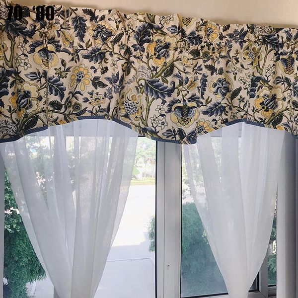 

american country finished curtain door cabinet partition half short window head & drapes