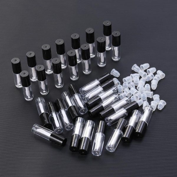 

storage bottles & jars 16pcs mini portable empty lip gloss tube containers wand