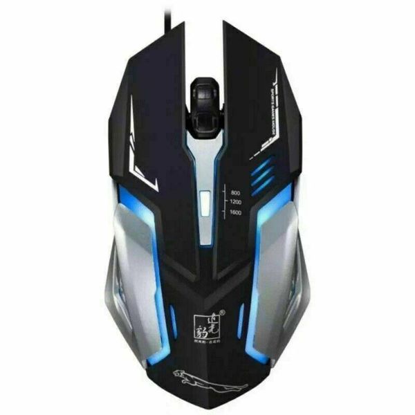 

mice 1 pcs gaming mouse led breathing fire 4 button silent usb wired 1600 dpi lappc