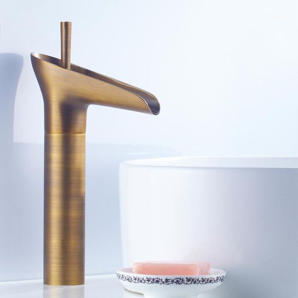 

bathroom sink faucets wineglass style antique brass faucet bath basin mixer tap toilet bf-40581