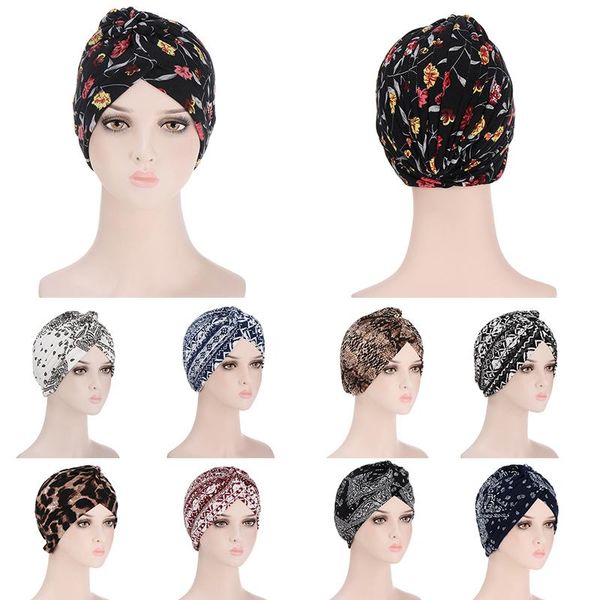 

scarves muslim turban hats printed multifunctional pullover caps yoga cap for women girls stylish baotou wholesale, Blue;gray