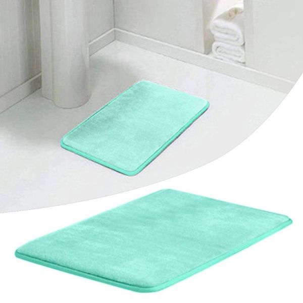 

cushion/decorative pillow home bath mat non-slip bathroom carpet memory soft coral fleece foam rug kitchen toilet floor decor