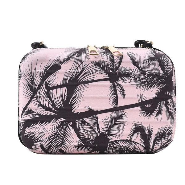 

evening bags pu leather female handbags girls fashion women shoulder coconut tree doodle ladies messenger wallet
