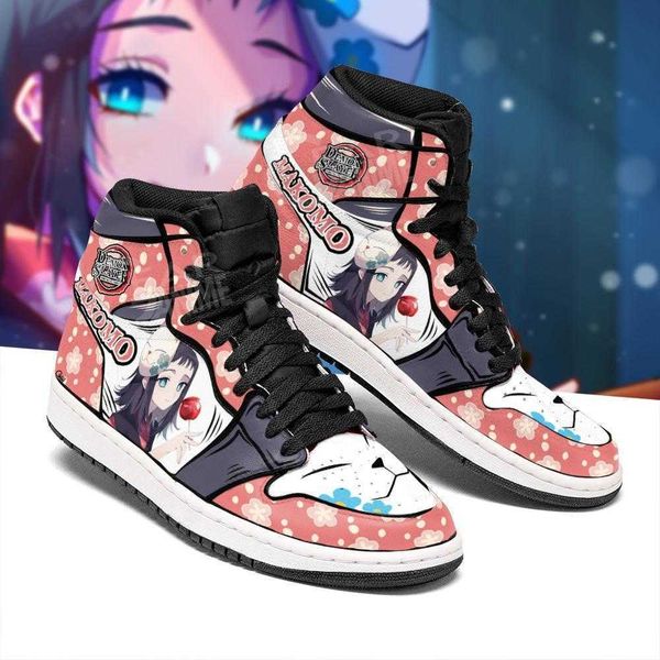 

shoes boots makomo demon slayer anime sneakers fan gift idea