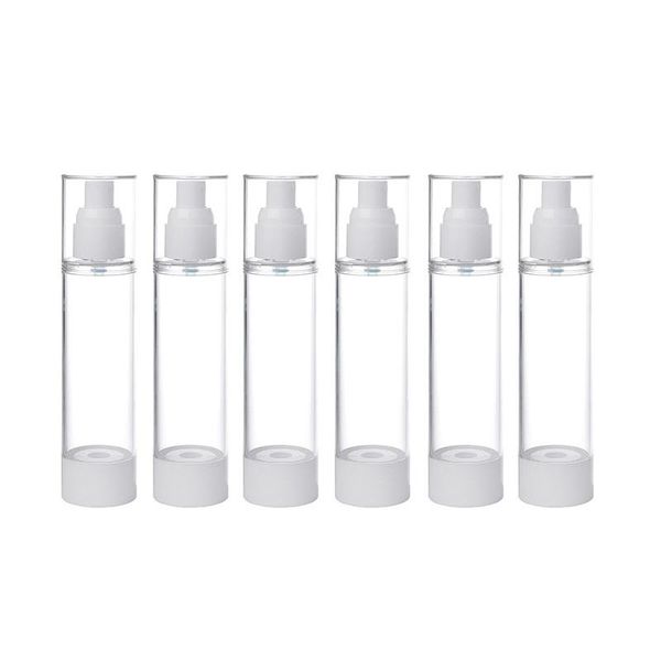 

storage bottles & jars 6 pcs/set small mist spray vacuum bottle traveling on business bottling 100ml press pump