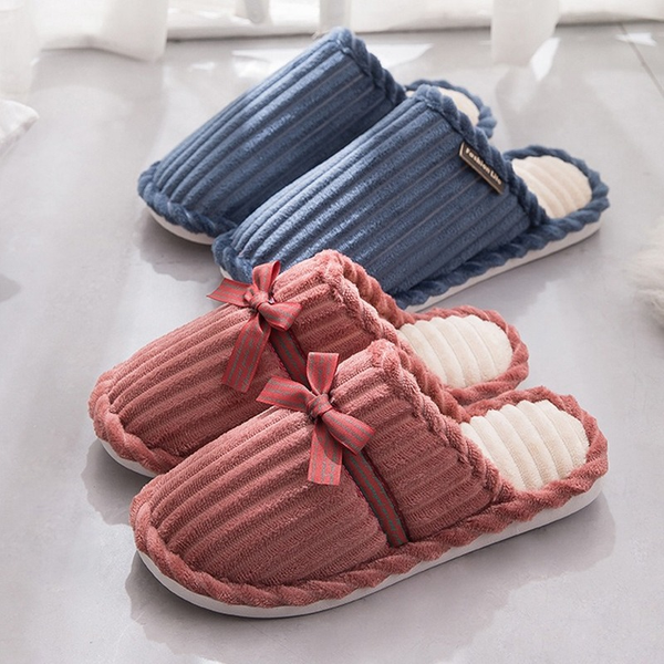 

2022 new slippers wholesale winter corduroy cotton floor cotton home indoor warm couples drag, Black