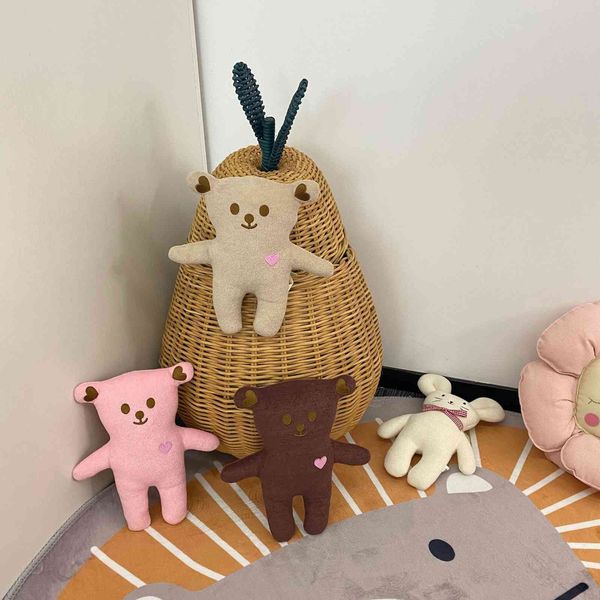 

nordic style cartoon plush toy love bear doll baby comfort