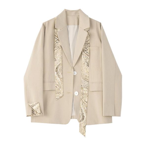 

women's suits & blazers women chic office single breasted blazer vintage coat fashion notched collar long sleeve ladies outerwear styli, White;black