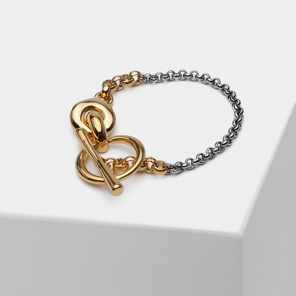 

amorita boutique fashion matching color bracelet, Golden;silver