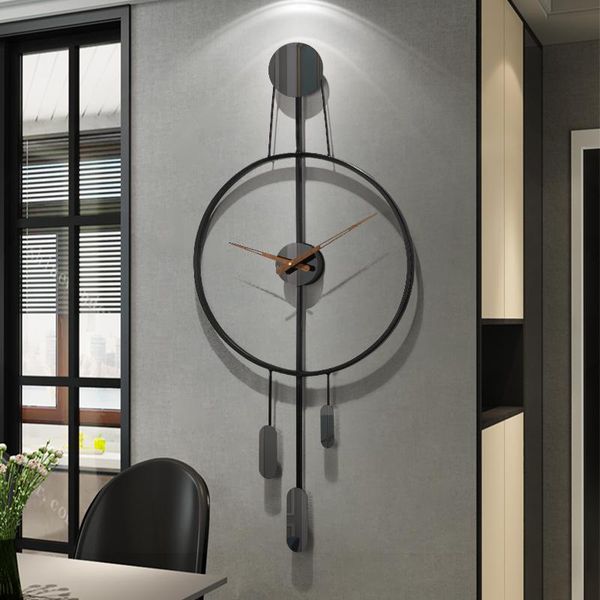 

wall clocks simple modern living room clock home fashion creative nordic personality decoration atmosphere silent handmade