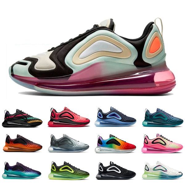 

2022 720 mens running shoes sneakers metallic platinum university flash triple black sea forest pistachio frost oreo men women trainers spor