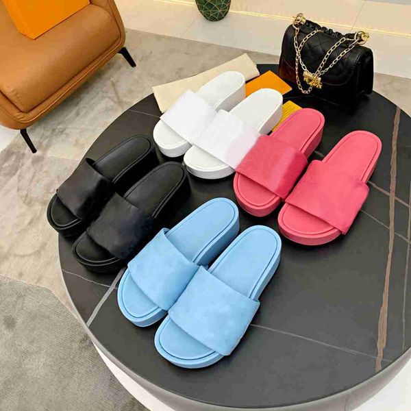 

2021 summer fashion designer classic woman sandals slippers shoes casual shoe flat slide with box dust bag size 35-40, Black