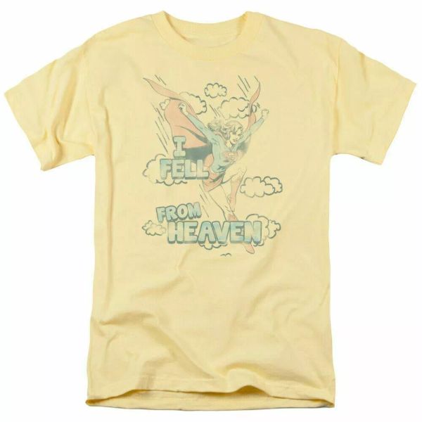 

supergirl heaven t shirt mens licensed kara zorel dc comics tee banana, White;black