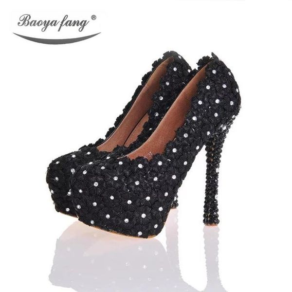 

dress shoes fashion black lace white crystal ladies perfomance bride wedding bridal pumps high heels platform