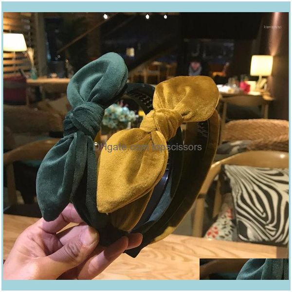 

& tools productswomen fashion wide headband twist knotted hair band ladies retro bow hairband veet big headwrap aessories for girls1 drop de