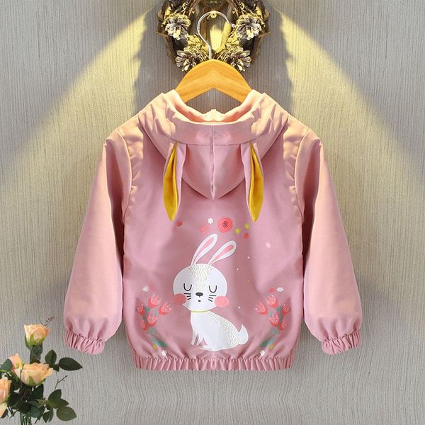 

long sleeve jackets for baby girls kids cute coat fashion spring autumn children loose outwear new arrival girls casual clothing, Blue;gray