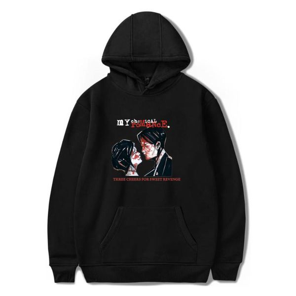 

men's hoodies & sweatshirts my romance men/womens black hoody parade punk emo rock sweatshirt fall winter sportswear oversize cloth