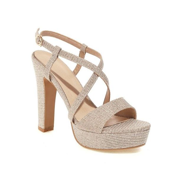 

sandals big size high heel fashion ladies summer platform women shoes woman, Black