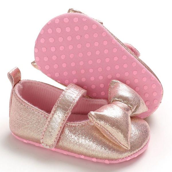 

first walkers infant anti-slip baby shoes casual toddler big bow knot girls pricess