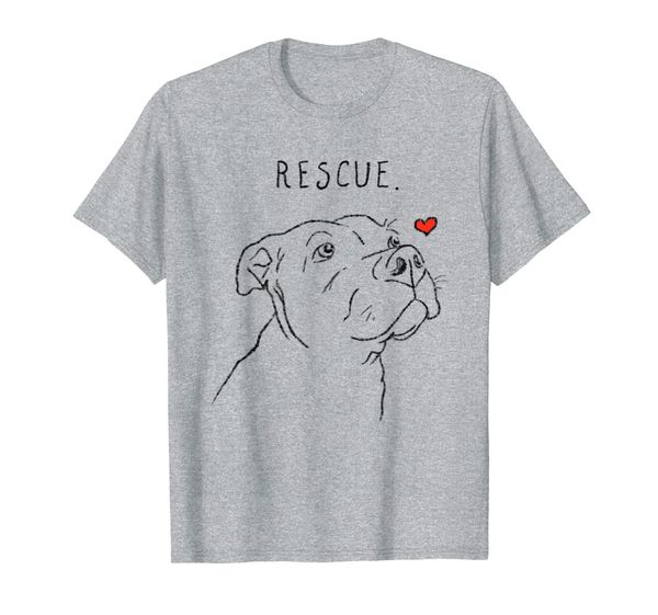 

rescue dog, pitbull pug drawing, rescue mom gift t shirt, White;black