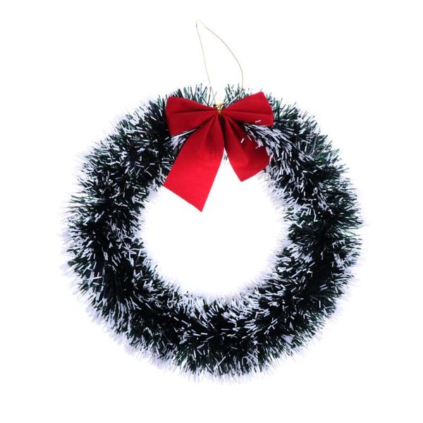 

christmas bowknot green madder wreath el store window layout decoration pendants (white brim) decorative flowers & wreaths