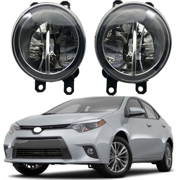 

2pcs car front bumper halogen fog lamp led fog lights h11 12v for toyota highlander 2008 2009 2010 2011 2012