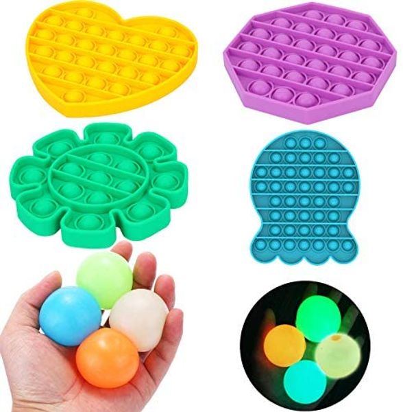 

push pop bubble fidget sensory toys set 8 pack