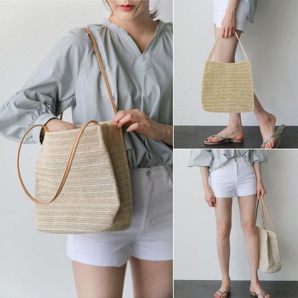 

shopping bags brand nwomen girls straw bag woven round crossbody beach summer