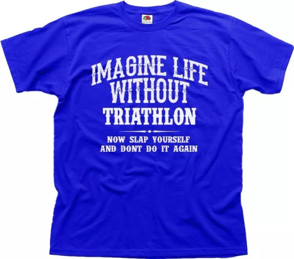 

IRONMAN TRIATHLON WORLD CHAMPIONSHIP blue cotton t-shirt 01432, White;black