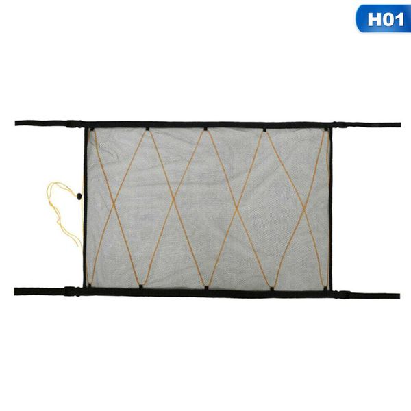 

car organizer ceiling mesh storage bag, roof interior goods, general adjustable sundries bag