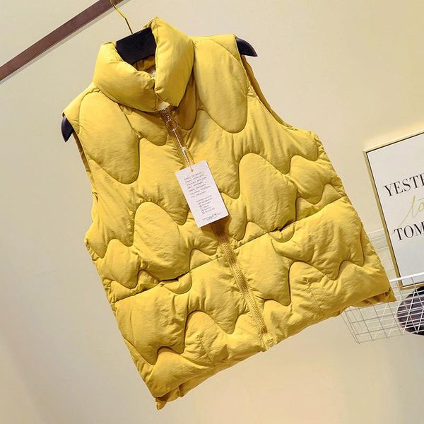 

women's vests korean women winter vest waistcoat casual fashion warm sleeveless jacket spring solid color turn-down collar button coat, Black;white