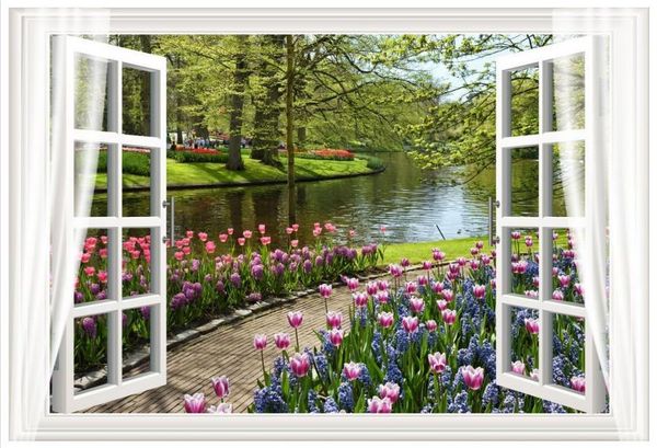 

wallpapers 3d po wallpaper custom high end murals for walls 3 d outside the flowers and trees of landscape wall