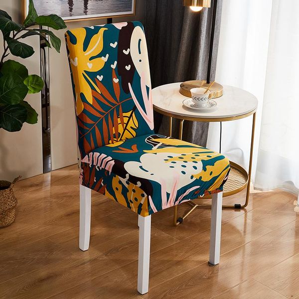 

chair covers geometric dining cover spandex elastic slipcover case stretch for wedding el banquet room