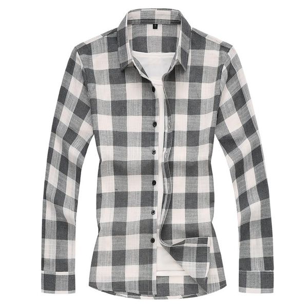 

men's casual shirts fashion design long sleeve shirt plaid blouse 2021 spring autumn clothing plus size 5xl 6xl 7xl, White;black