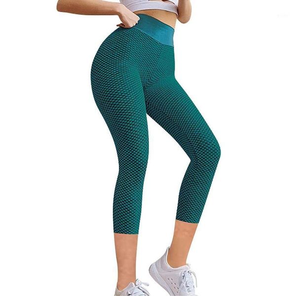 

yoga outfit sport leggings women pants 2021 women's stretch seven points fitness running sports active sportswear