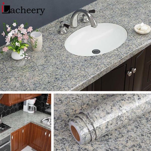 

kitchen counterwaterproof granite wallpaper bathroom tiles imitation marble wall sticker self-adhesive decal room decoration wallpapers