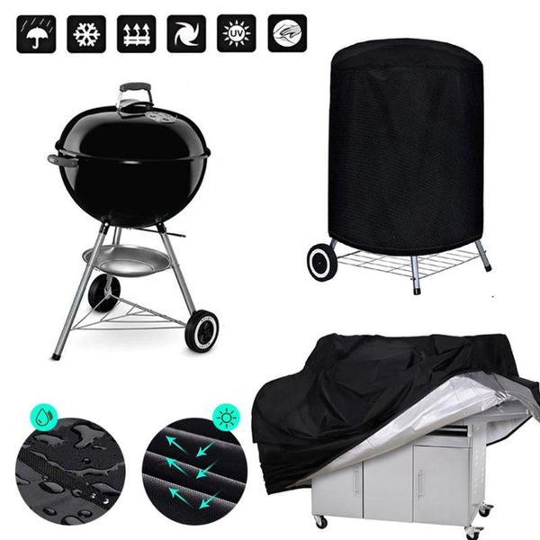 

tools & accessories bbq cover outdoor dust waterproof weber heavy duty grill black rain protective barbecue round 210d