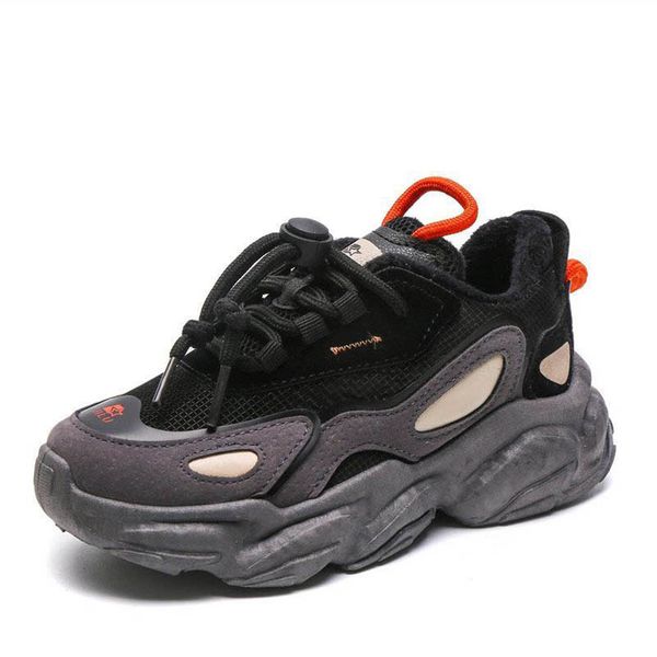 

athletic kids shoes trainers toe boys children footwear d578, Black
