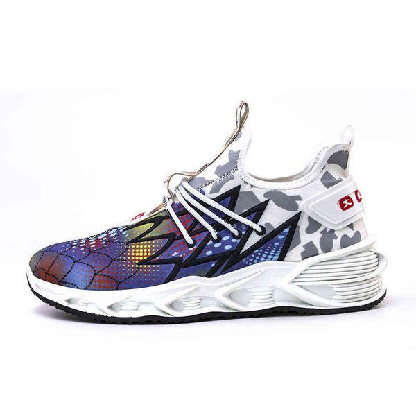

men's fashion shoes flying woven breathable men's casual sports bright color student, Black