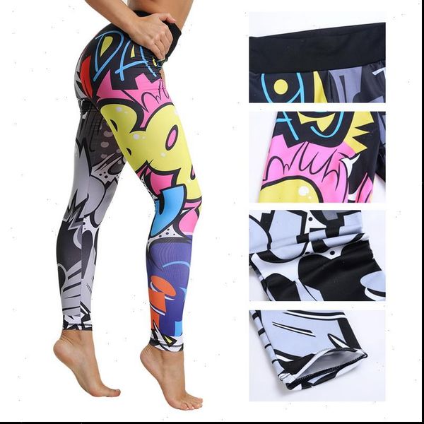 

women legging printed leggings fitness slim workout trousers for fashion high waist pants cool girls clothing, Black