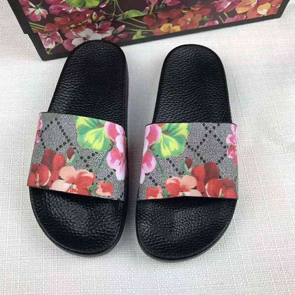 

women designer men sandals designer shoes slide summer fashion wide flat slippery sandals slipper flip flop, Black