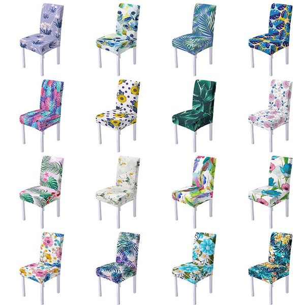 

plant pattern stretch chair cover elastic slipcover protector universal seat furniture covers