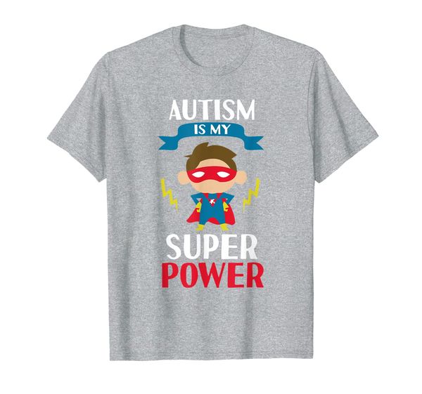 

autism is my superpower awareness support t-shirt, White;black